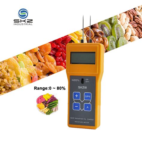 Portable dried fruits and vegetables Moisture Meter Brand manufacturer|fruit grinder moisture meter kit.